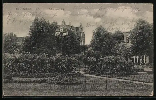 AK Oldenburg i. Gr., Cäcilienplatz