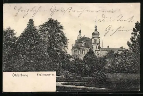 AK Oldenburg / Oldenburg, Schlossgarten
