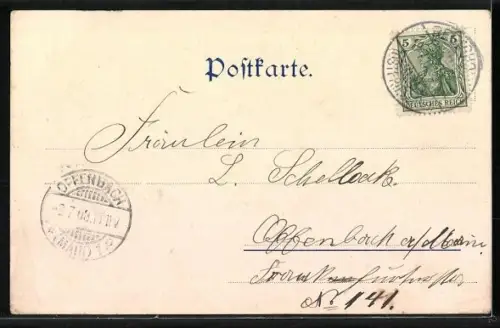 AK Oldenburg / Oldenburg, Schlossgarten mit Augusteum und Palais