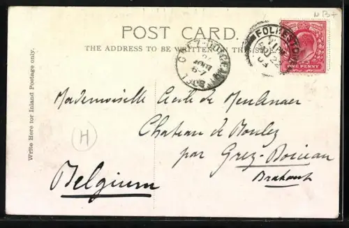 AK Boot and Saddle, Ungeübtem Reiter muss aufs Pferd geholfen werden