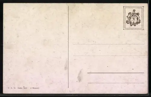 AK Zwei Reitpferde im Stall, Portrait