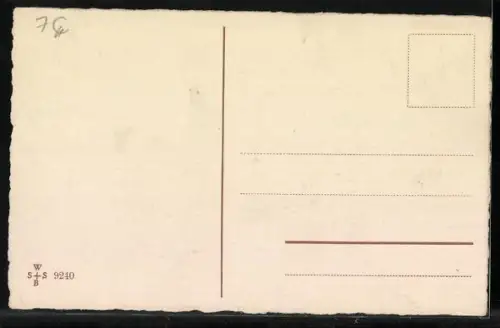 Künstler-AK Zwerge machen Musik in einer Schneelandschaft