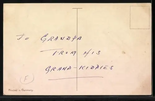 AK Osterengel fährt in einem Osterei Auto durch die Landschaft, Easter Greetings