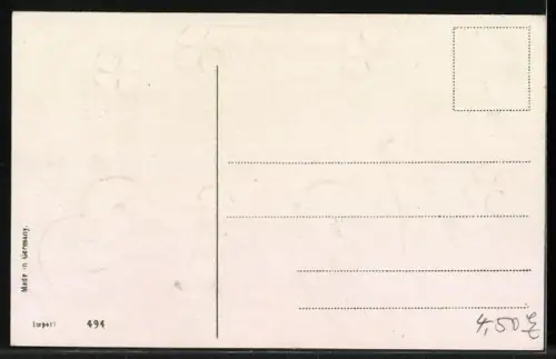 Künstler-AK Jahreszahl 1913 mit bunten Kleeblättern