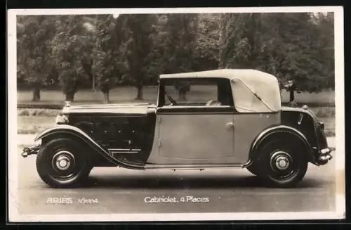 AK Aries N°2334, Cabriolet 4 Places