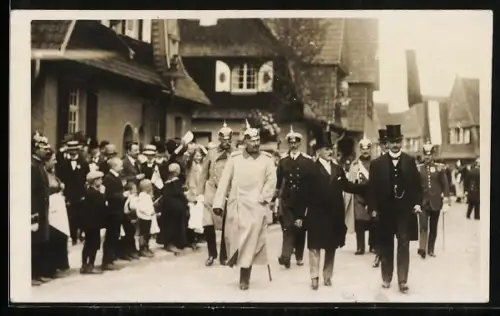AK Krefeld, Hundertjähriges Jubiläum der Frima Friedrich Krupp 1912, Der Kaiser auf der Margaretenhöhe