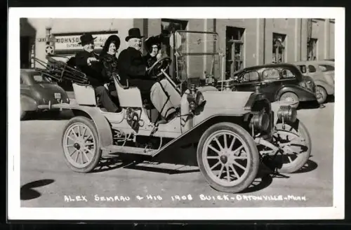AK Alex Semrau & his 1908 Buick, Alter Buick