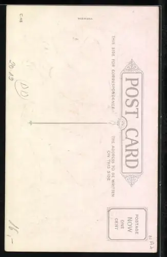 AK Weihnachtsmann zündet die Kerzen am Tannenbaum an, A merry Christmas