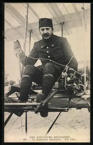 AK Le Lieutenant Maillefert, Nos Aviateurs Militaires