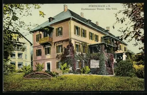 AK Pörtschach a. S., Hotel Werzer, Villa