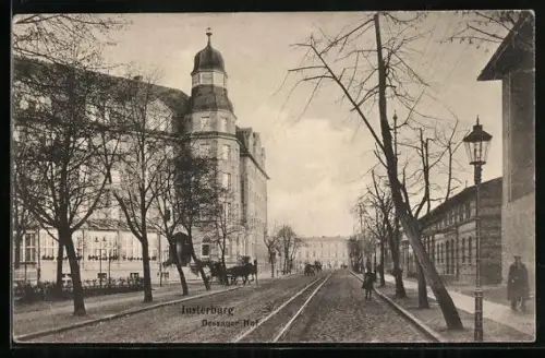 AK Insterburg, Blick auf den Dessauer Hof