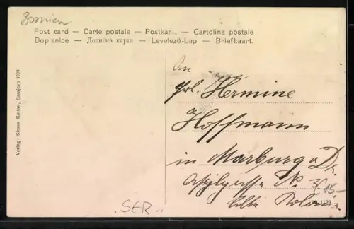 AK Sarajewo, Passanten in der Rudolfsgasse