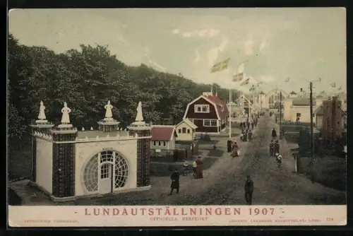 AK Lund, Lundautställningen 1907, Panorama