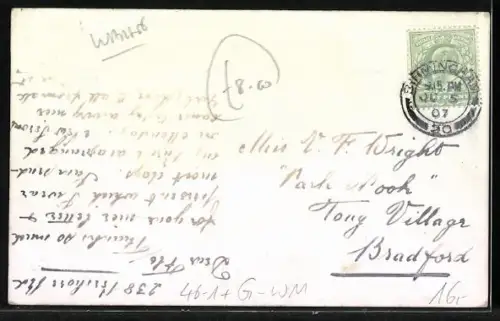 AK Birmingham, Fatal Tram Accident 1907, Strassenbahn