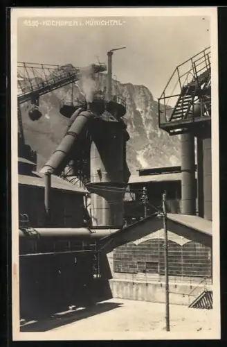 AK Eisenerz /Münichtal, Blick auf einen Hochofen