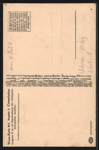 AK Crimmitschau, Werdau, Meerane, Umgebung, Landkarte