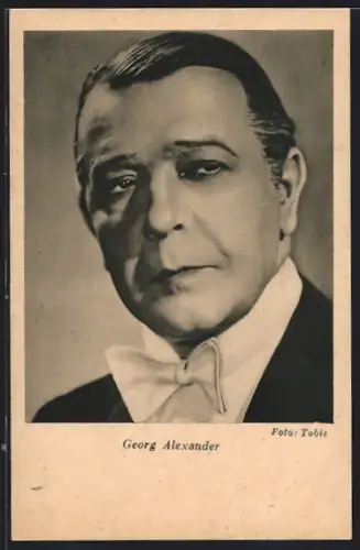 AK Schauspieler Georg Alexander mit Fliege