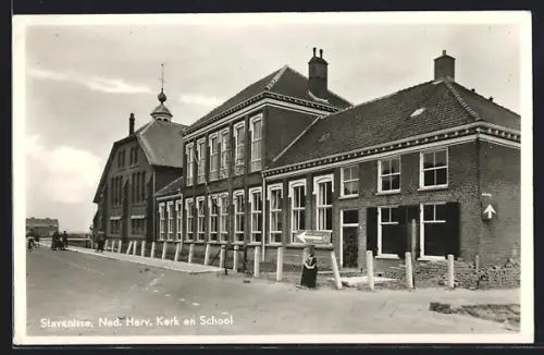 AK Stavenisse, Ned. Herv. Kerk en School