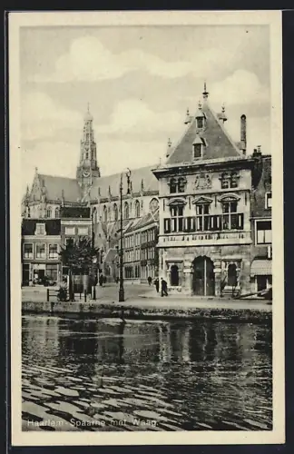 AK Haarlem, Spaarne met Waag