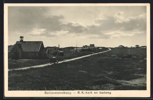 AK Schiermonnikoog, R. K.-kerk en badweg