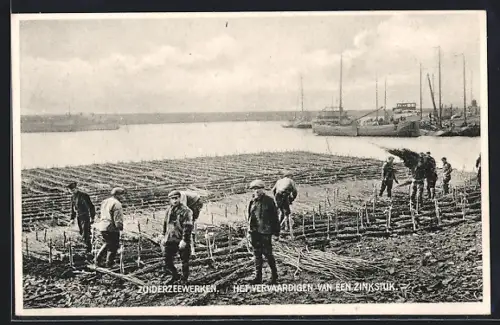 AK Zuiderzeewerken, Het Vervaardigen van een Zinkstuk