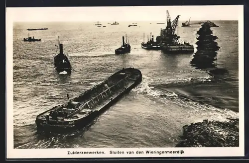 AK Zuiderzeewerken, Sluiten van den Wieringermeerdijk