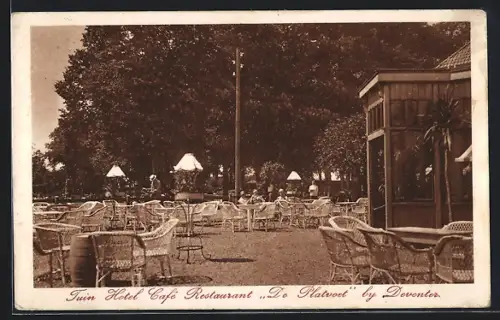 AK Deventer, Tuin Hotel Cafe Restaurant De Platvoet