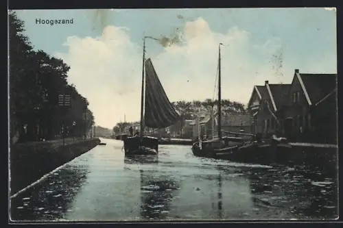 AK Hoogezand, Panorama mit Segelbooten