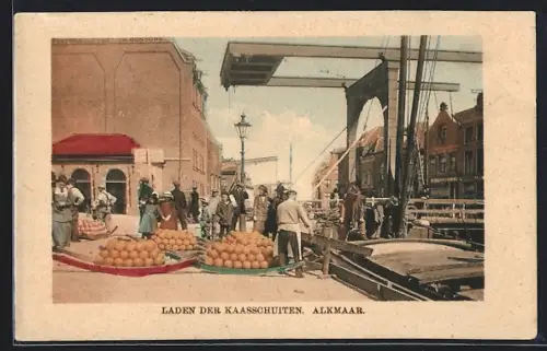 AK Alkmaar, Laden der Kaasschuiten