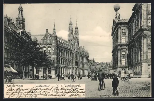 AK Amsterdam, Postkantoor, N. z. Voorburgwal