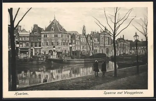 AK Haarlem, Spaarne met Waaggebouw
