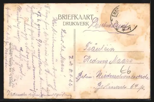 AK Enschede, Partie in der Strasse Rembrandlaan