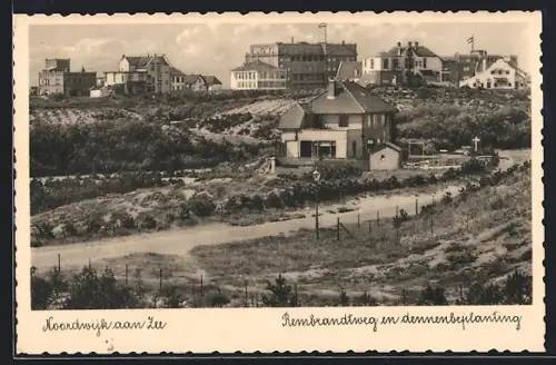 AK Noordwijk aan Zee, Rembrandtweg en dennenbeplanting