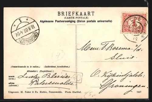 AK Eelde, Vosbergen, Paterwolde