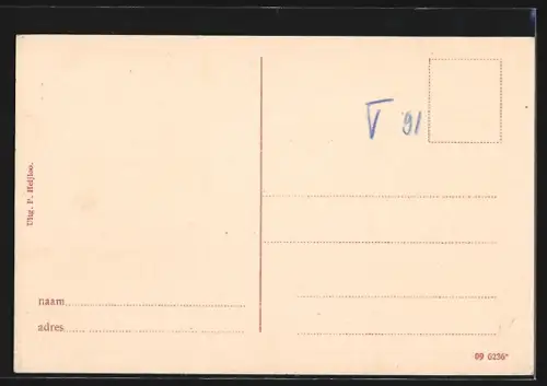 AK Broek in Waterland, Aanlgegplaats Markerboot, Partie mit Dampfer