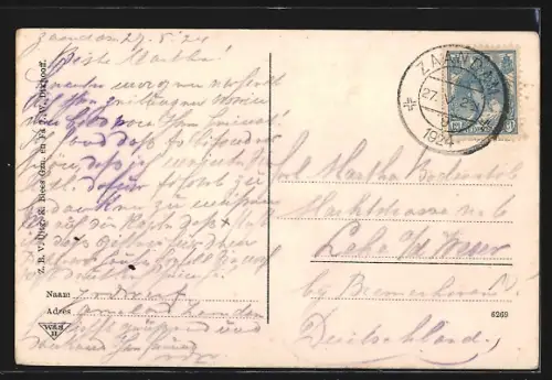 AK Zaandam, Begin Westzijde bij de Gedempte Gracht