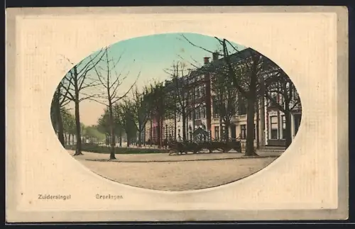 Präge-AK Groningen, Zuidersingel, Passepartout