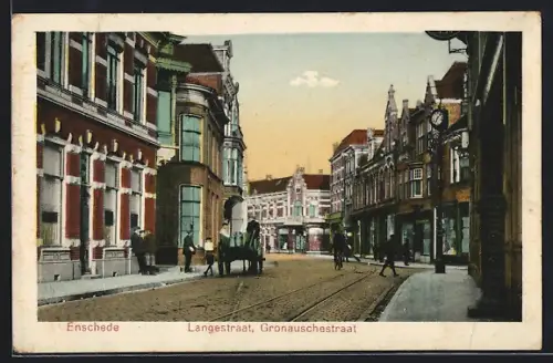 AK Enschede, Langestraat, Gronauschestraat