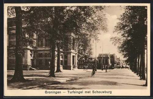 AK Groningen, Turfsingel met Schouwburg