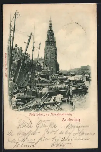 AK Amsterdam, Oude Schans en Montalbaanstoren