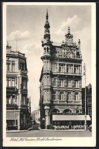 AK Amsterdam, Hotel-Restaurant Het Gouden Hoofd, Rembrandtplein 37-39