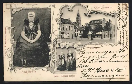 AK Ter Neuzen, Markt, Axel Boerin, Axel Boerinnentjes