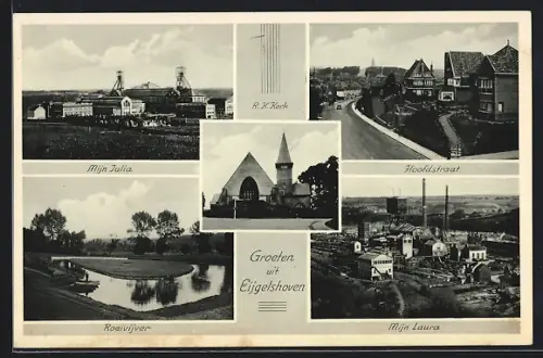 AK Eijgelshoven, Mijn Julia, Mijn Laura, Hoofdstraat, R. K. Kerk