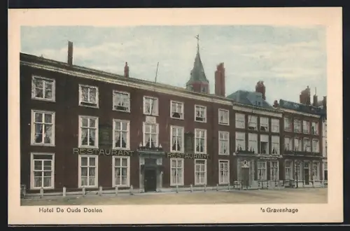 AK `s Gravenhage, Hotel De Oude Doelen