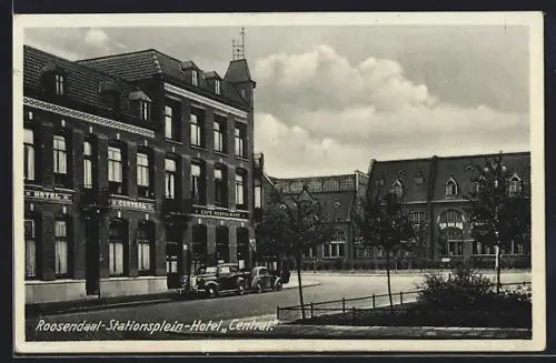 AK Roosendaal, Stationsplein-Hotel Central