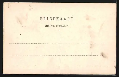 AK Workum, Strassenpartie am Rathaus