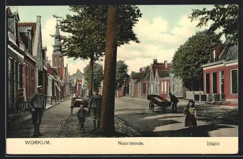 AK Workum, Noordeinde met kerk