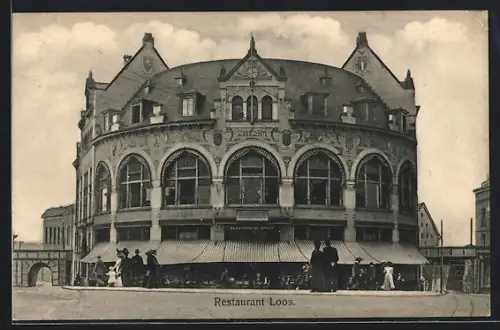 AK Rotterdam, Restaurant C. N. A. Loos, Electrische Spoor