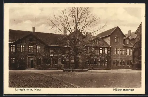AK Langelsheim /Harz, Mädchenschule