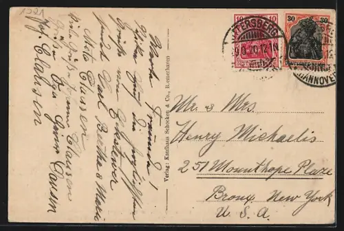 AK Bremerhaven, Kaiserstrasse mit Jahndenkmal